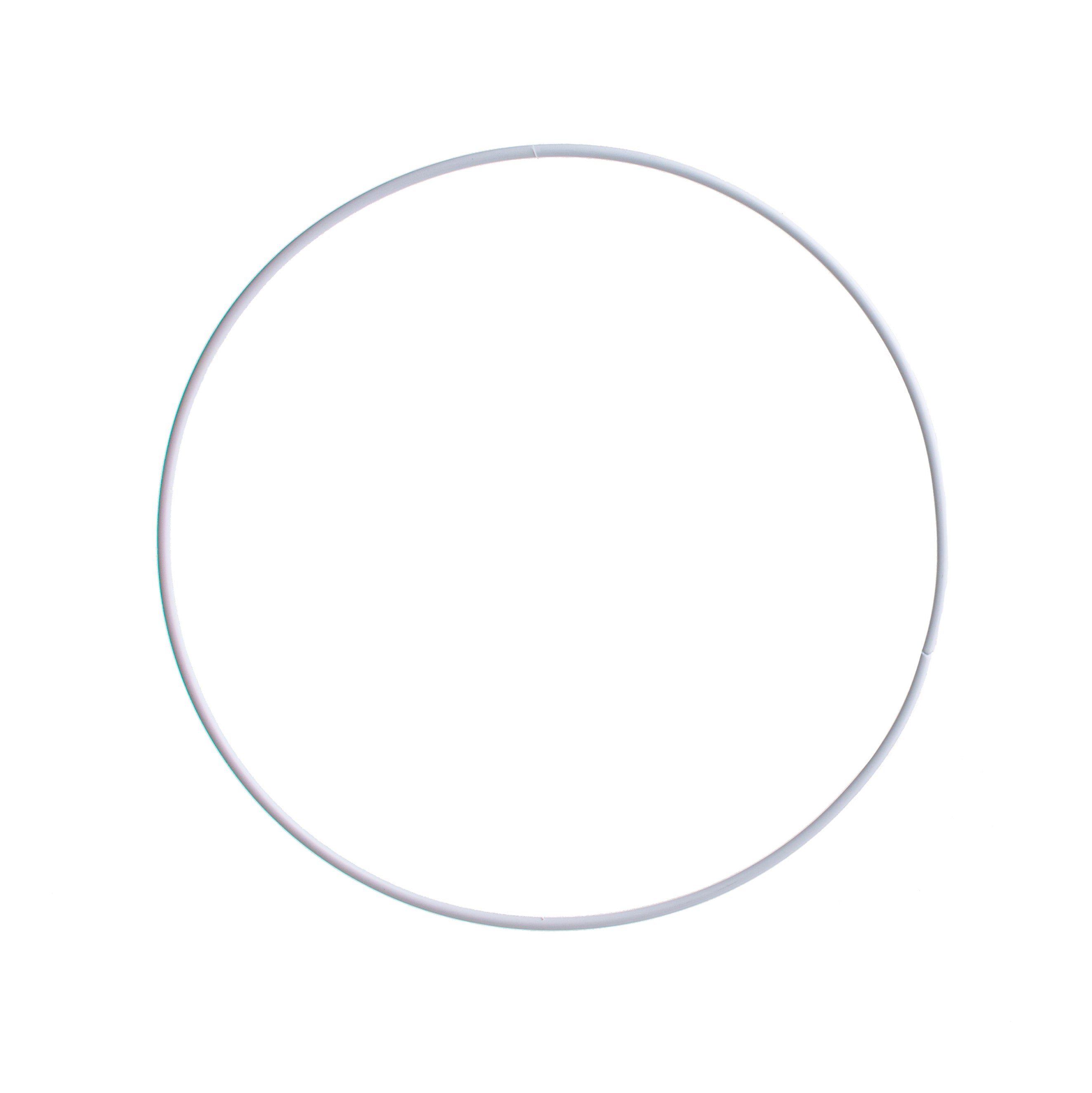 18" Wire Ring Wreath: White Item Number: MD081427
