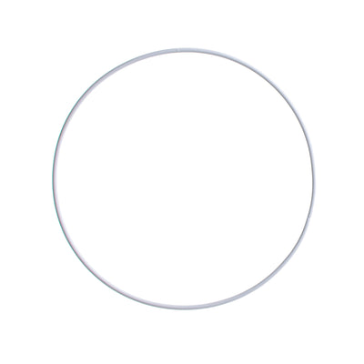18" Wire Ring Wreath: White Item Number: MD081427