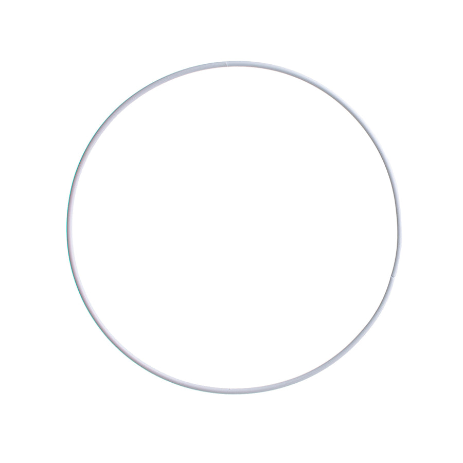 18" Wire Ring Wreath: White Item Number: MD081427