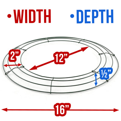 Box Wire Wreath Form: 16-inch Round Lifestyle Photo
