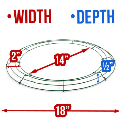 Box Wire Wreath Form: 18 Inch Round Lifestyle Photo