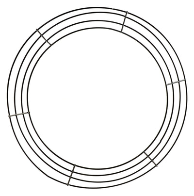 16" Wire Wreath Frame: 4-Wire Black Item Number: MD063702