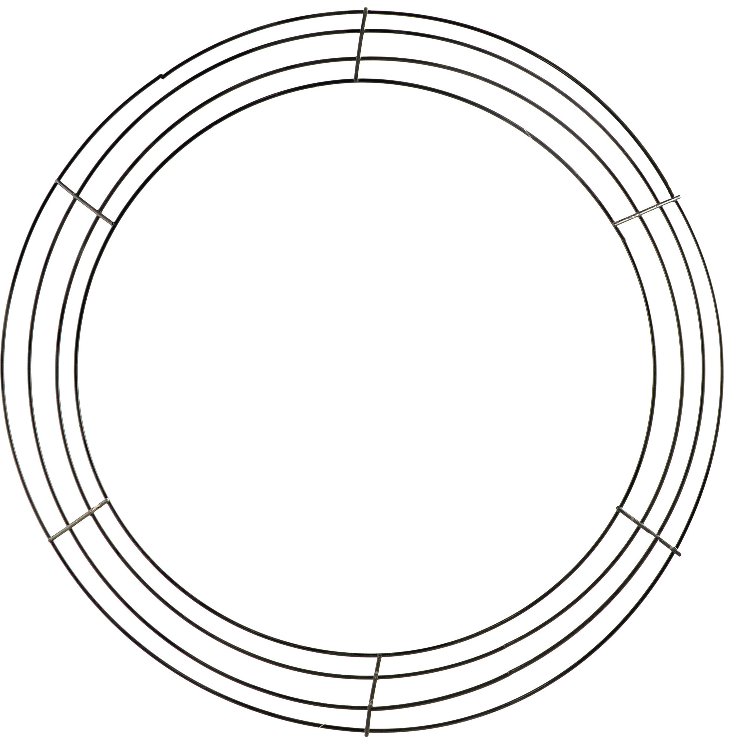 18" Wire Wreath Frame: 4-Wire Black Item Number: MD063802