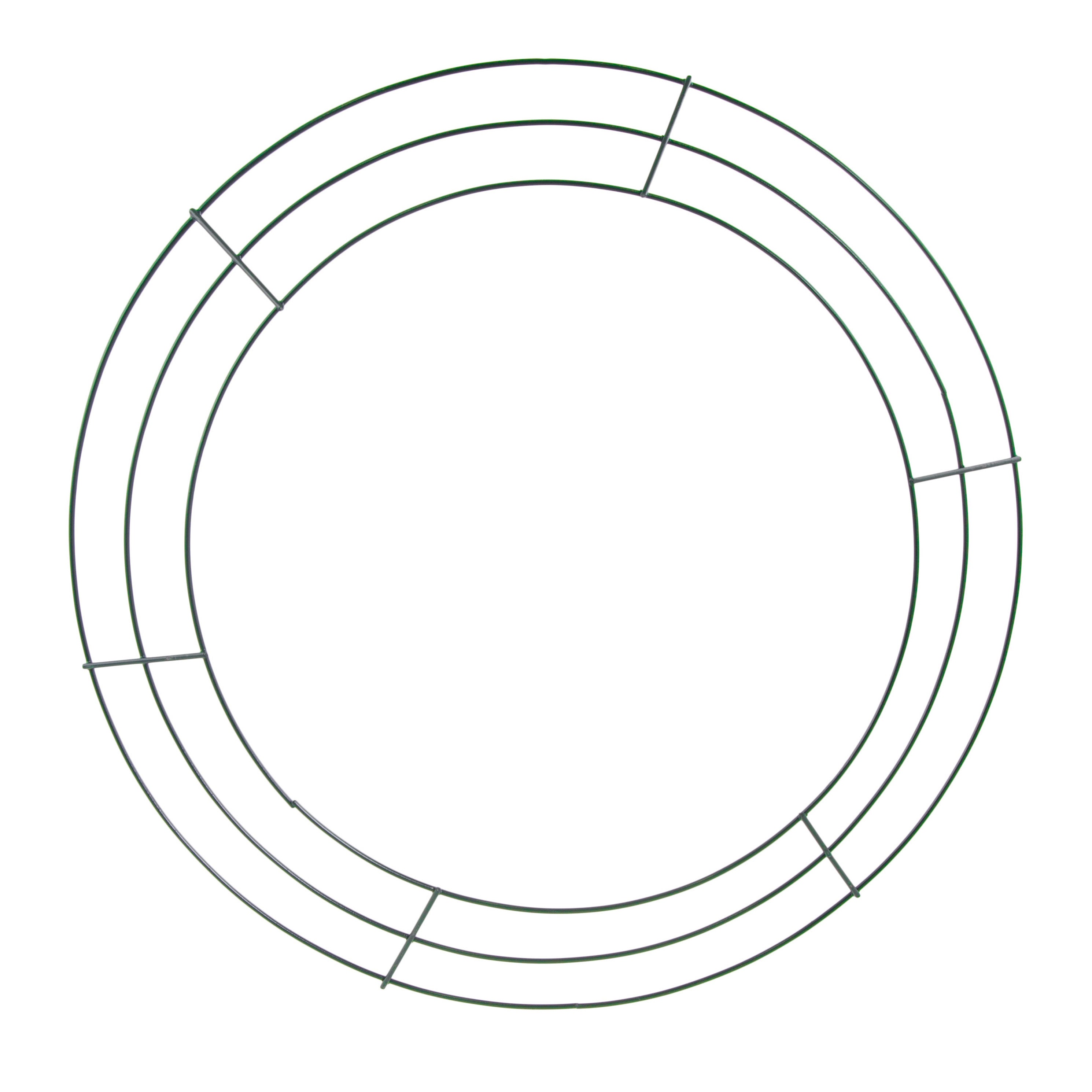 16" Wire Wreath Frame: 3-Wire Green Item Number: MD063009