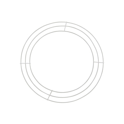 12" Wire Wreath Frame: 3-Wire White Item Number: MD064527