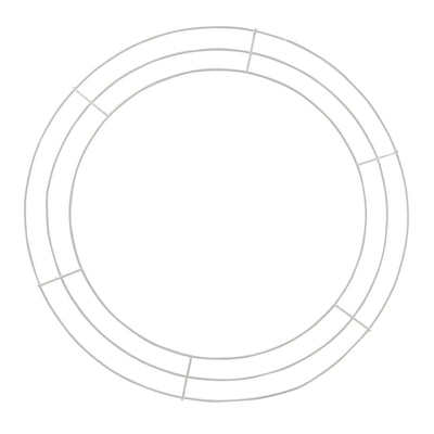 16" Wire Wreath Frame: 3-Wire White Item Number: MD064727