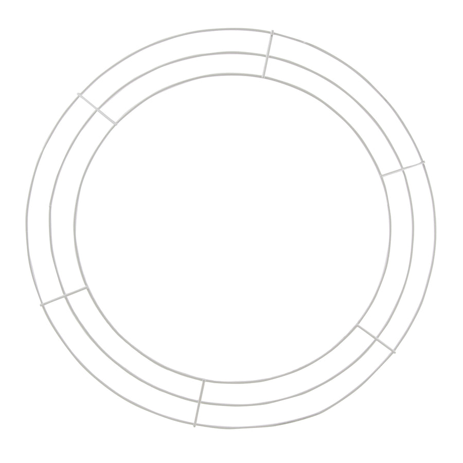 16" Wire Wreath Frame: 3-Wire White Item Number: MD064727