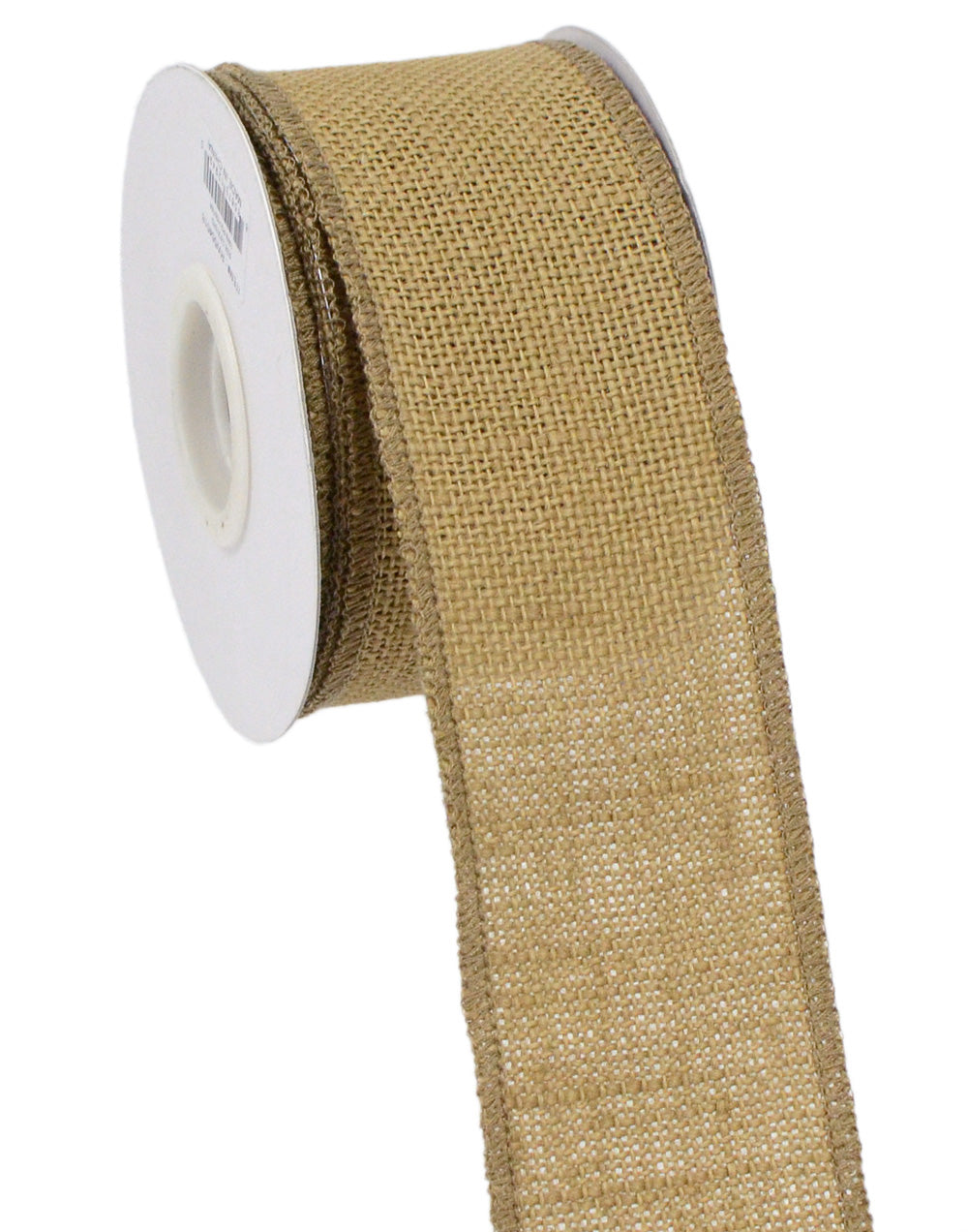 2.5" Wired Edge Burlap Ribbon: Natural (10 Yards)