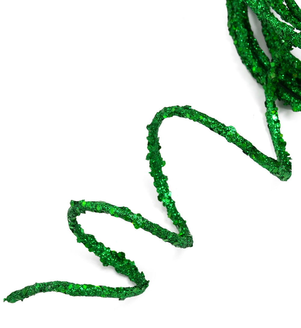 Wired Glamour Rope: Emerald Green (25 Feet) detail photo 3