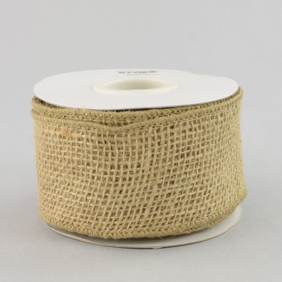 2.5" Wired Loose Weave Burlap Ribbon (10 Yards)
