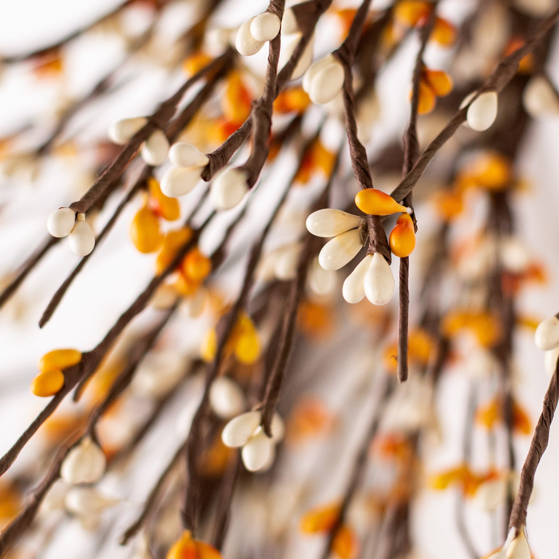 4' Wired Pip Berry Garland: Golden Cream detail photo 3