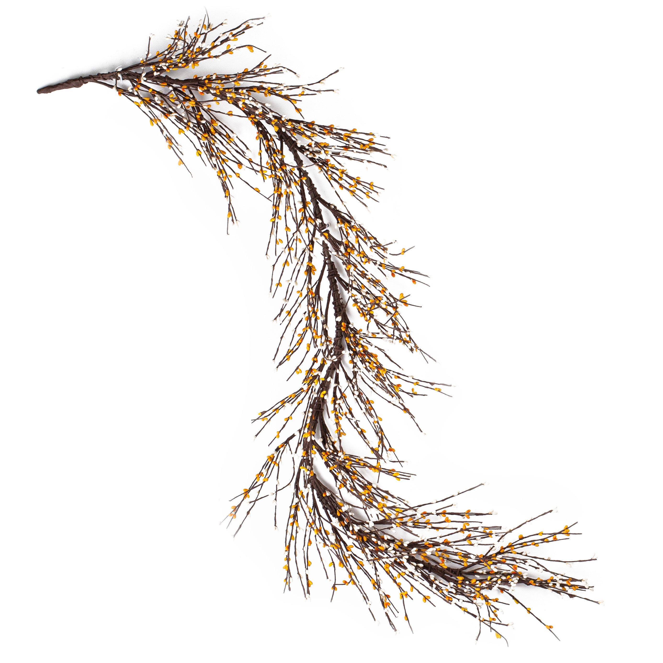 4' Wired Pip Berry Garland: Golden Cream Item Number: ISB13100GC