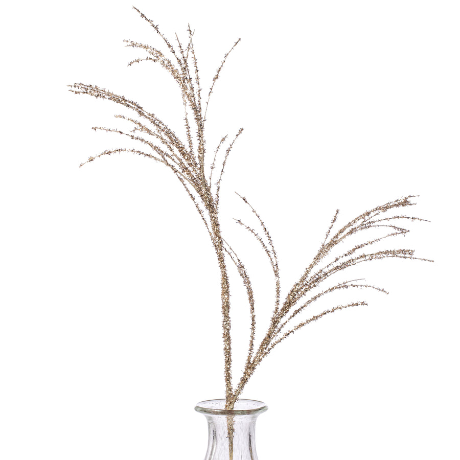 31" Wispy Glitter Pine Spray: Champagne Item Number: 261526