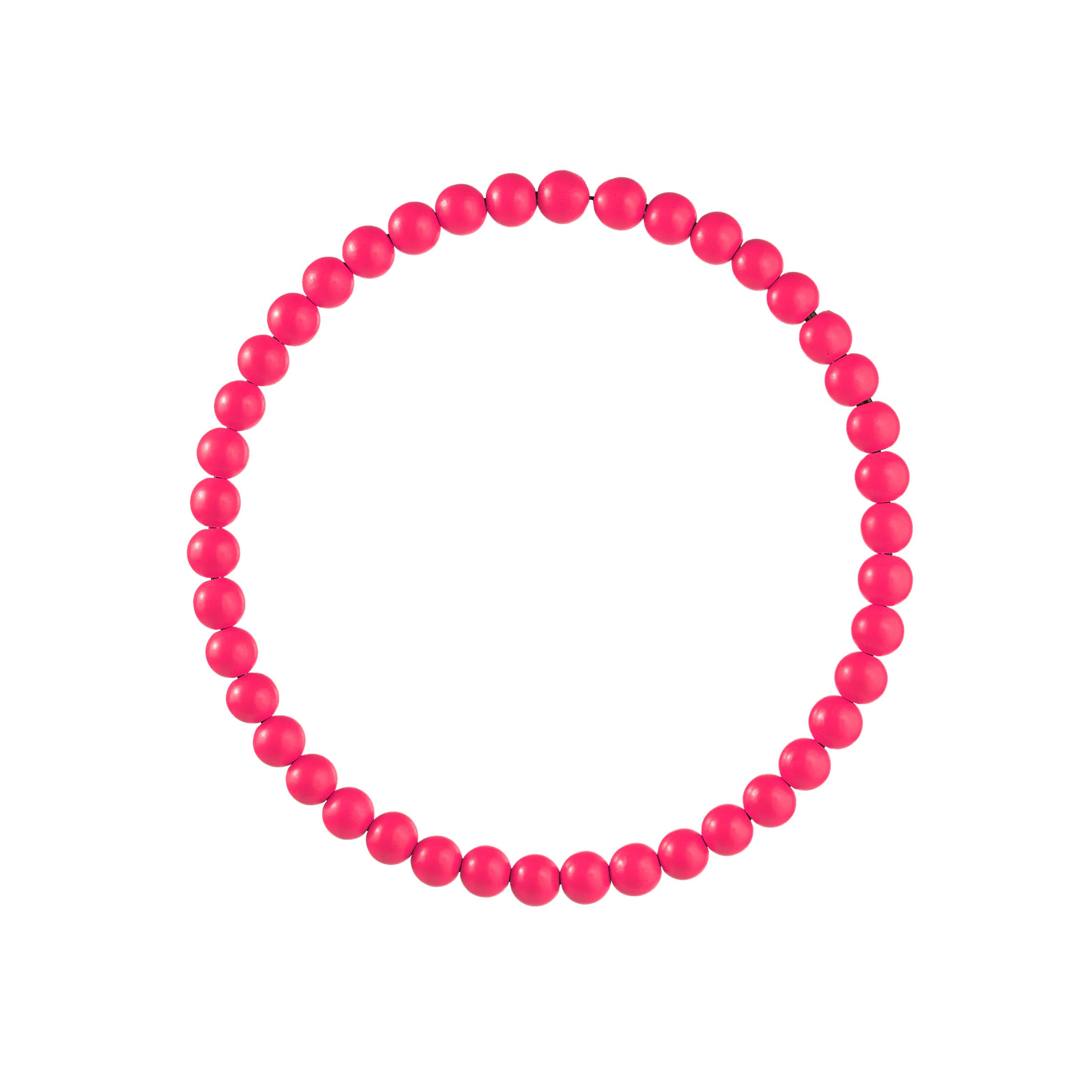 13" Wood Bead Wreath: Hot Pink Item Number: MY102611