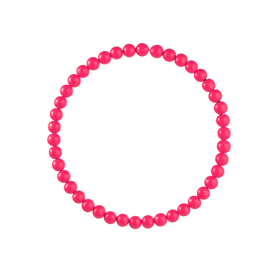 13" Wood Bead Wreath: Hot Pink Item Number: MY102611