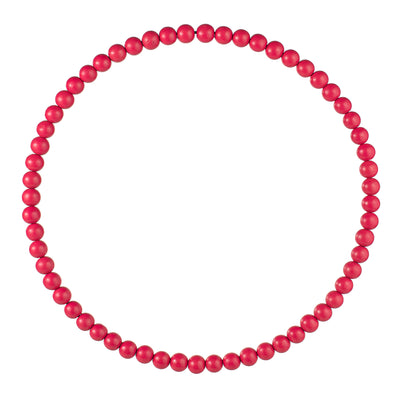 17.75" Wood Bead Wreath: Hot Pink Item Number: MY103011