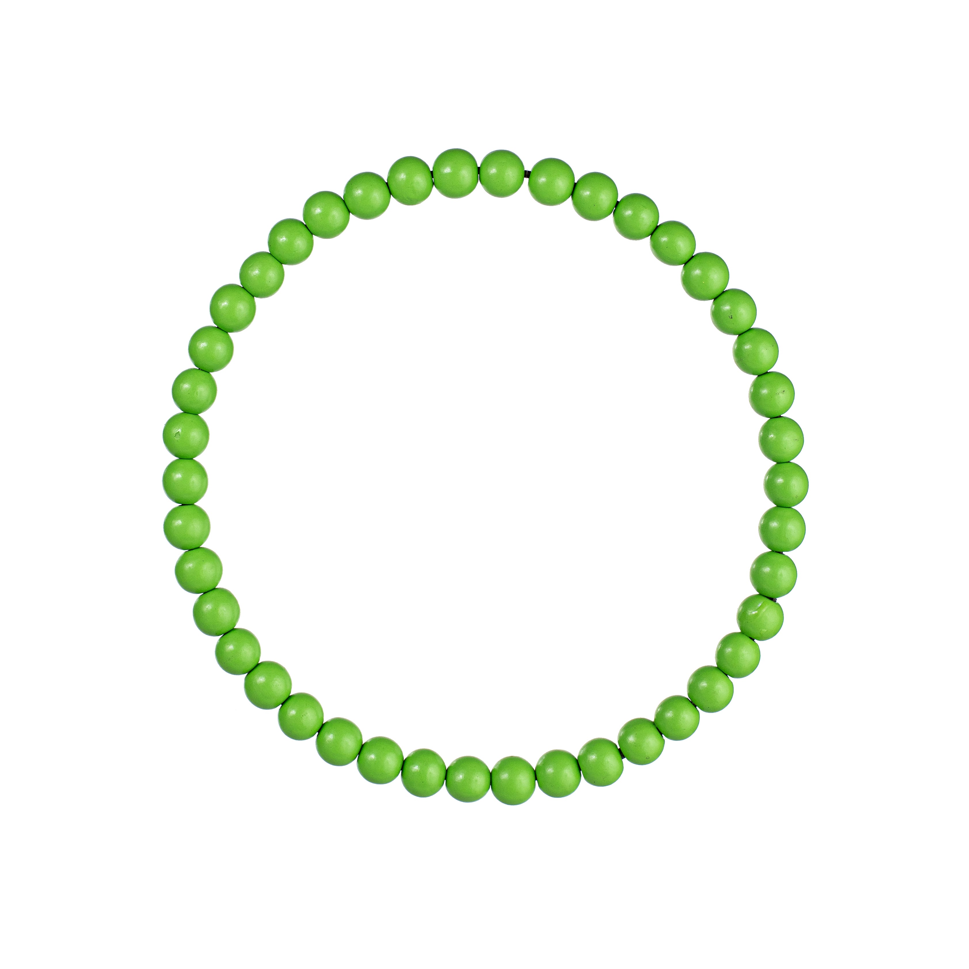 13" Wood Bead Wreath: Lime Green Item Number: MY102647