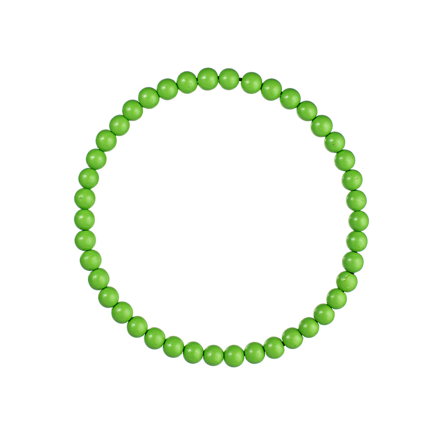 13" Wood Bead Wreath: Lime Green Item Number: MY102647
