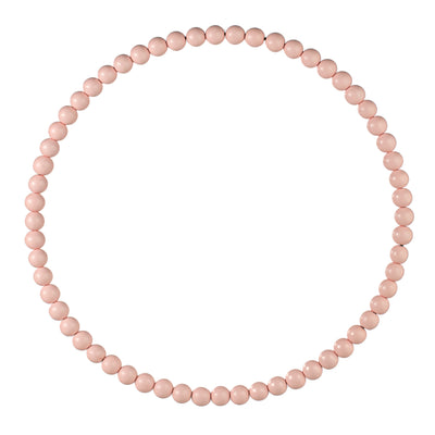 17.75" Wood Bead Wreath: Quartz Blush Pink Item Number: MY103041