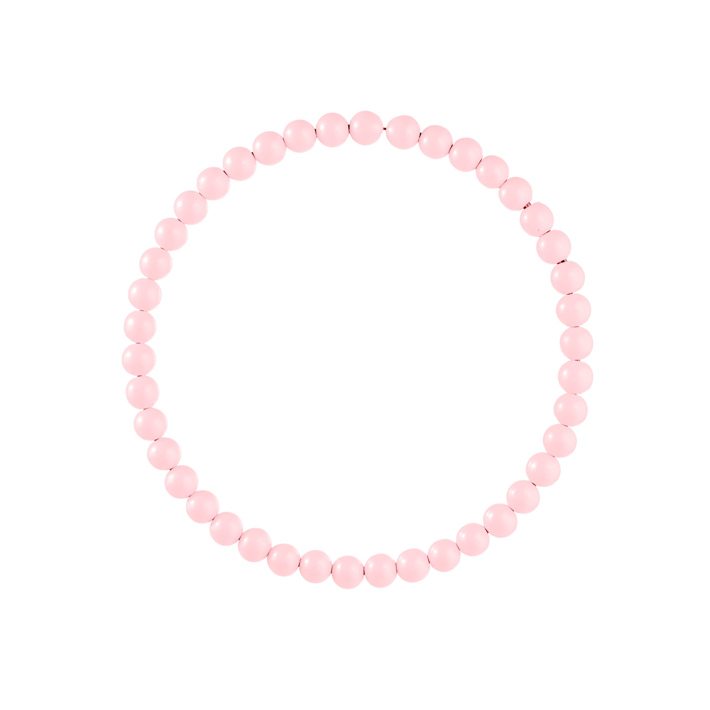 13" Wood Bead Wreath: Quartz Pink Item Number: MY102641