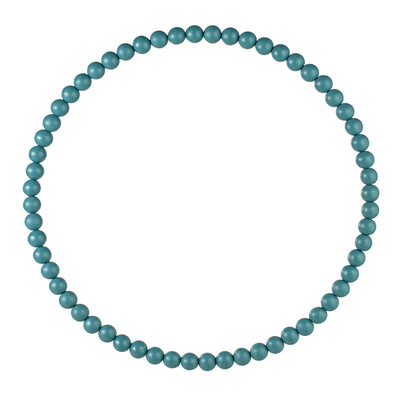 17.75" Wood Bead Wreath: Smoke Blue Item Number: MY103036