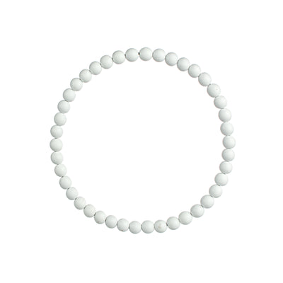 13" Wood Bead Wreath: Whitewash Item Number: MY102631