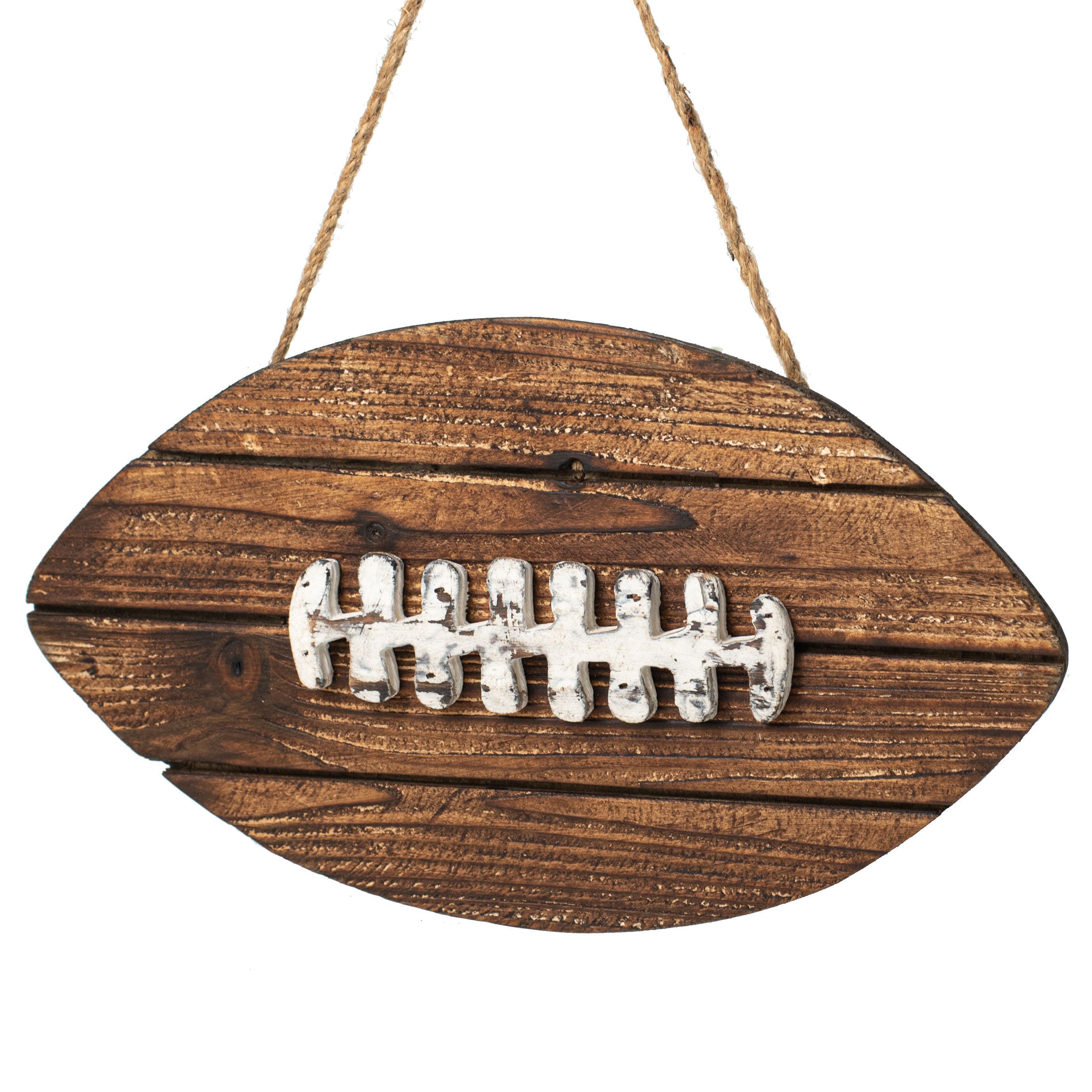 13" Wood Football Decoration Item Number: AW9582