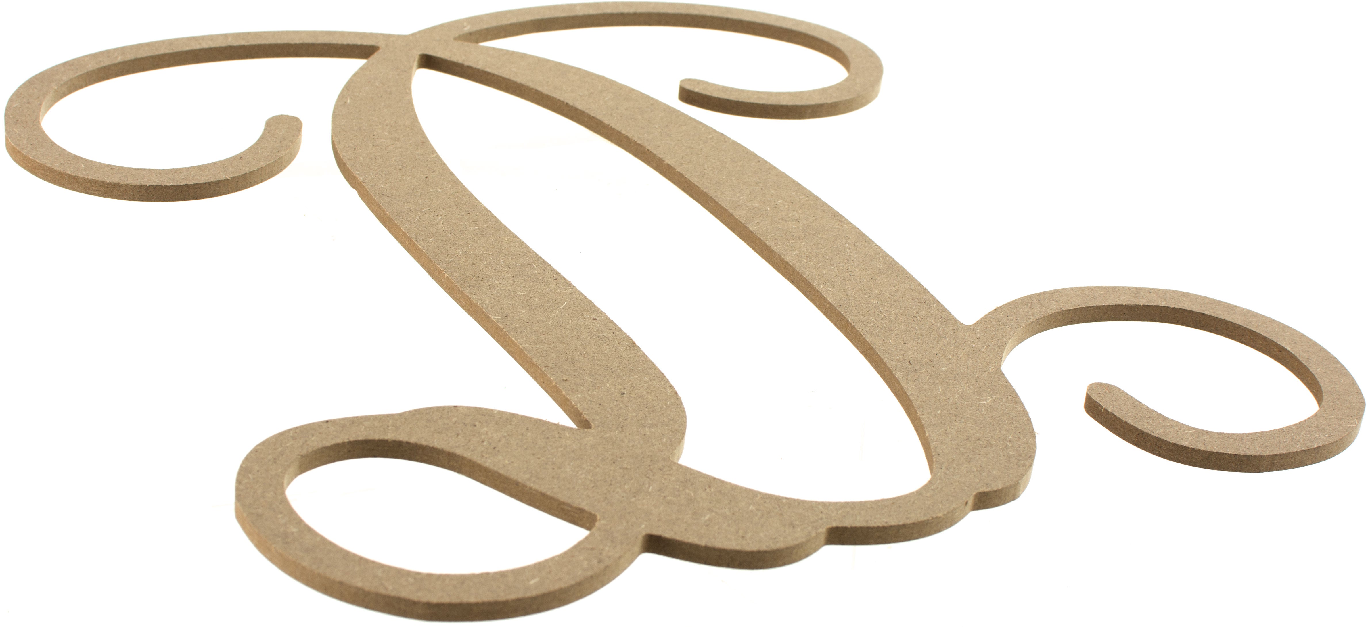 12" Wood Letter Vine Monogram: D Lifestyle Photo