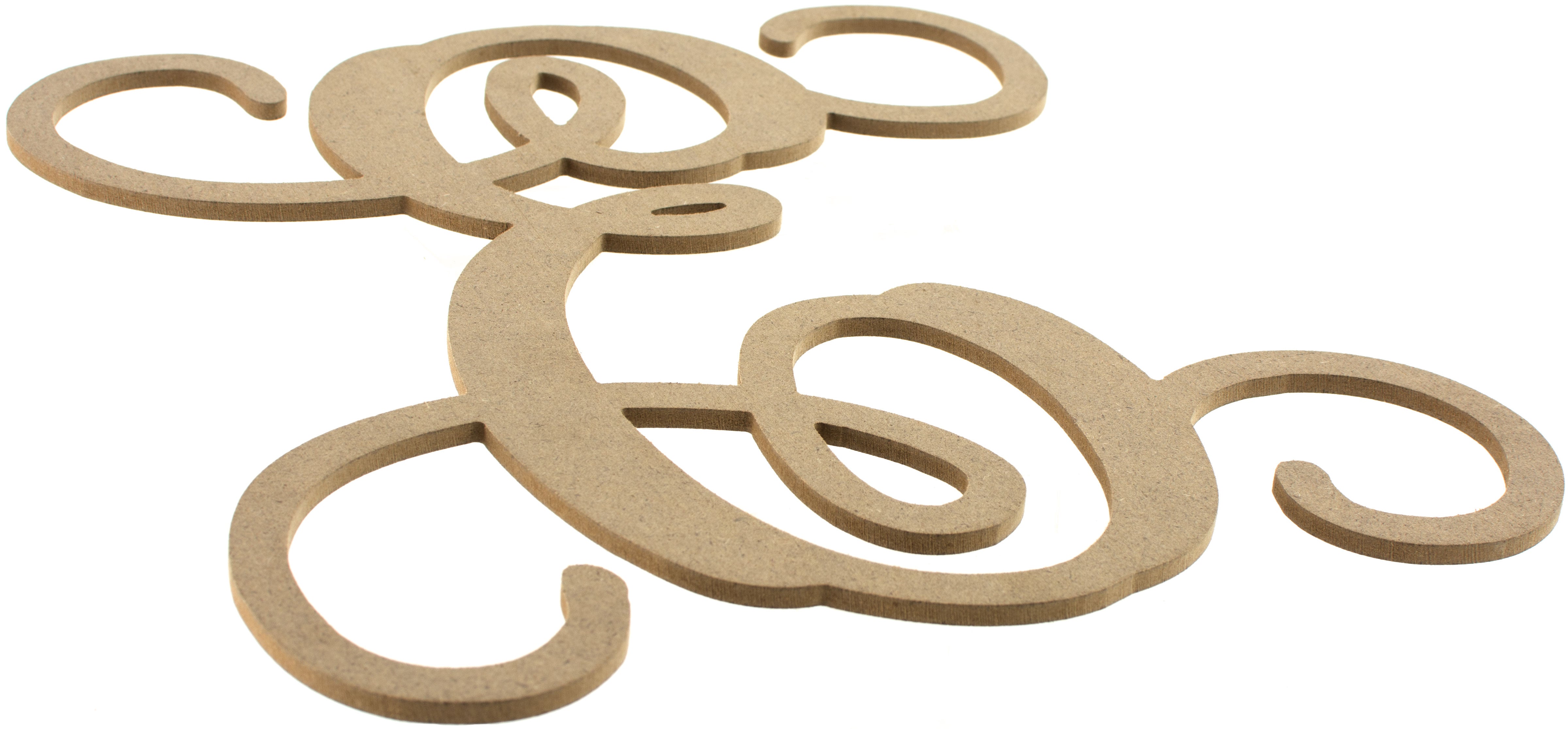 12" Wood Letter Vine Monogram: E Lifestyle Photo