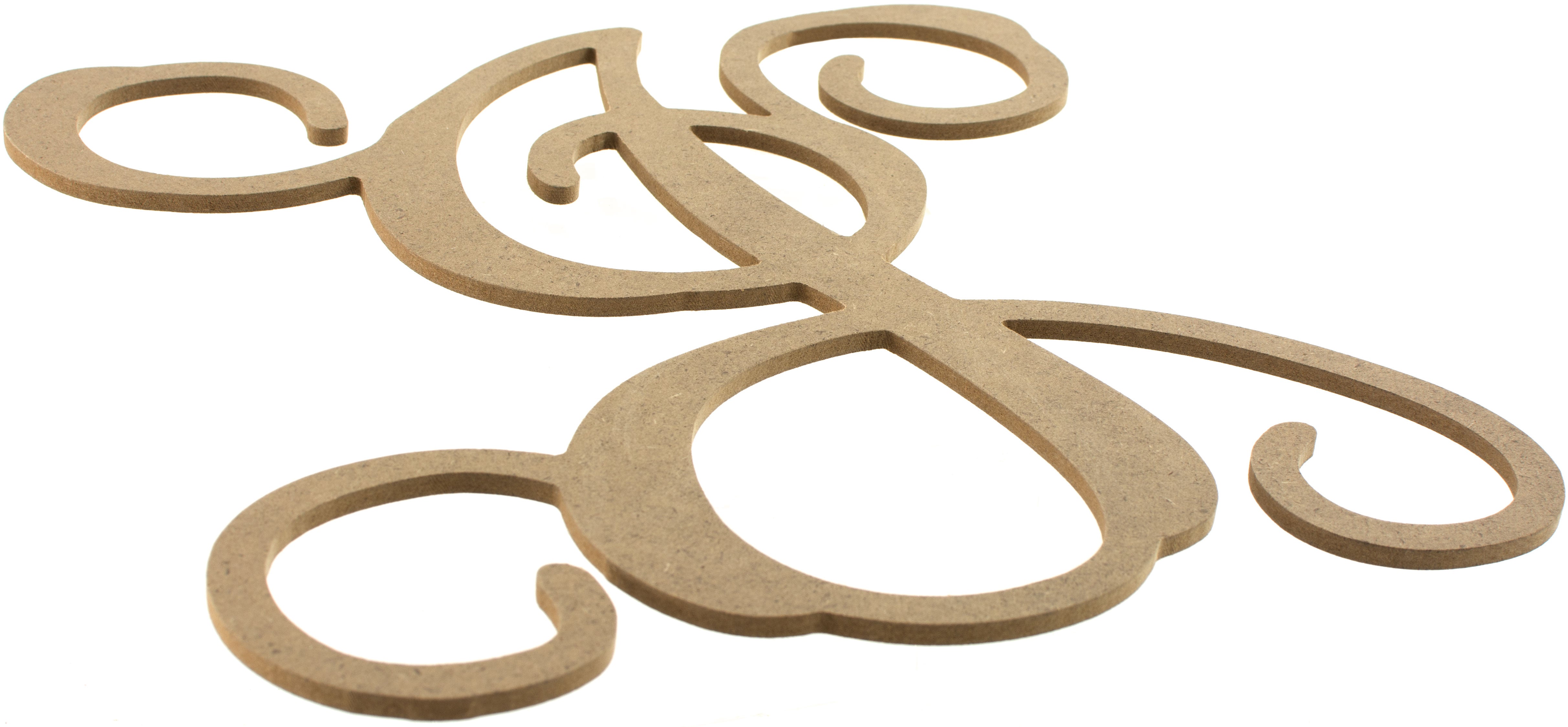 12" Wood Letter Vine Monogram: J Lifestyle Photo