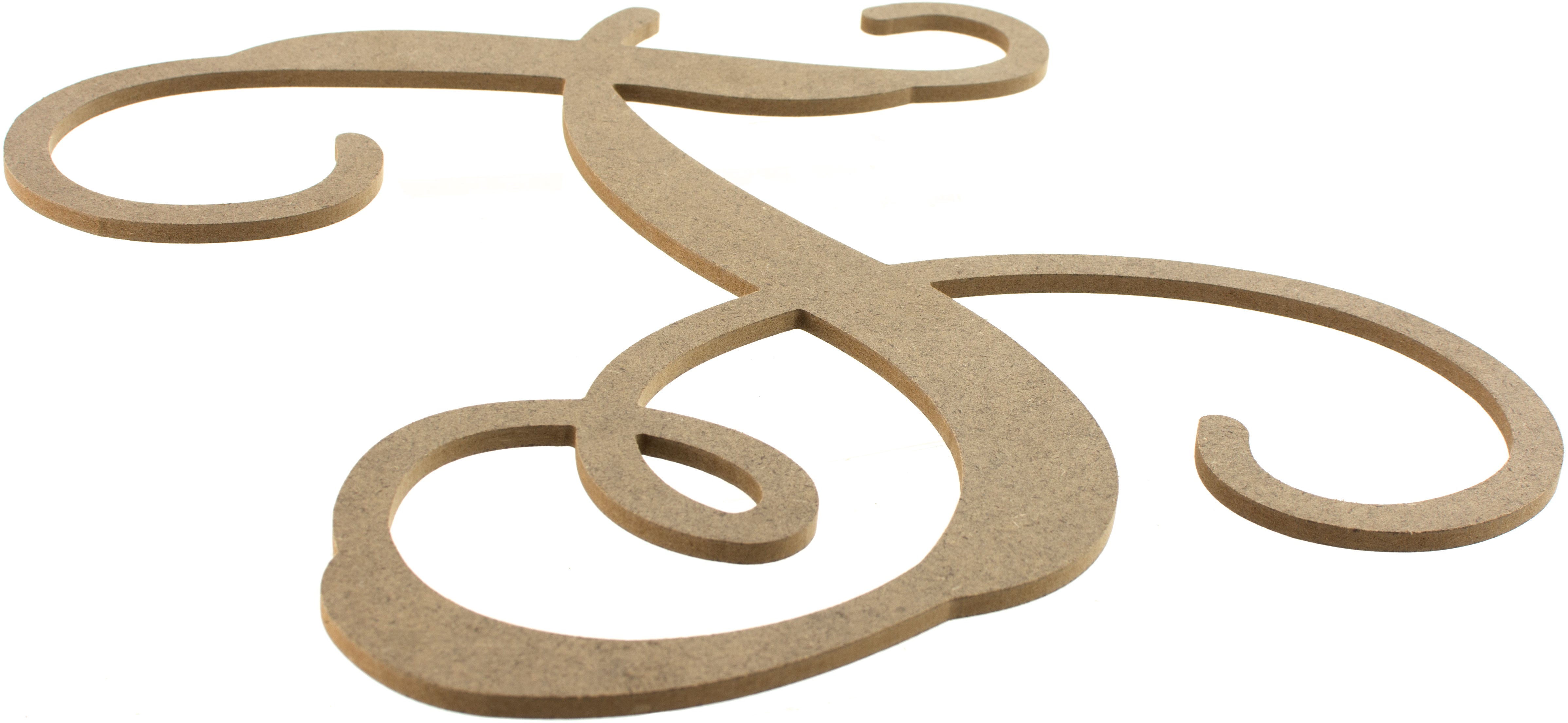 12" Wood Letter Vine Monogram: T Lifestyle Photo