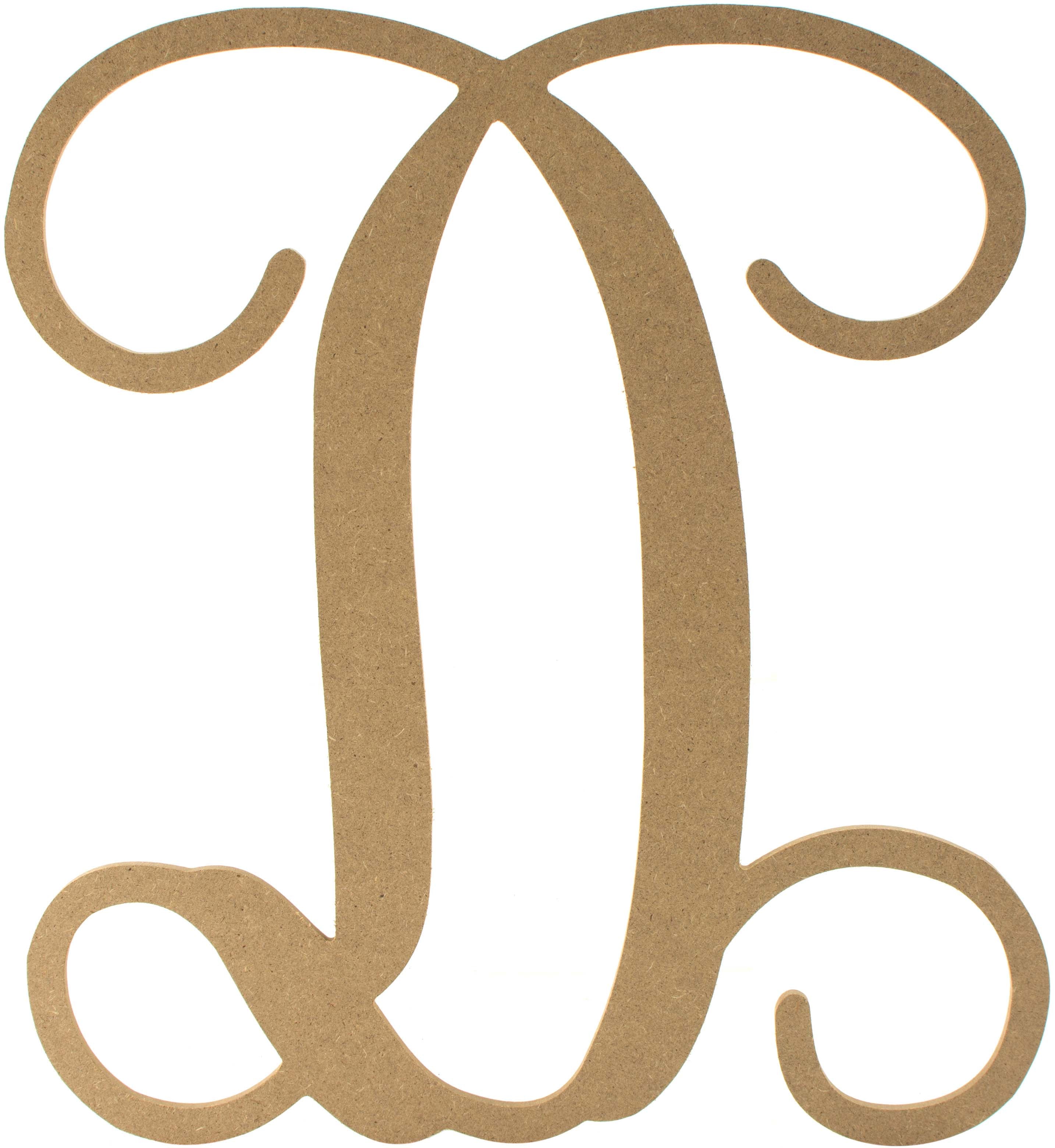 12" Wood Letter Vine Monogram: D Item Number: AB2199