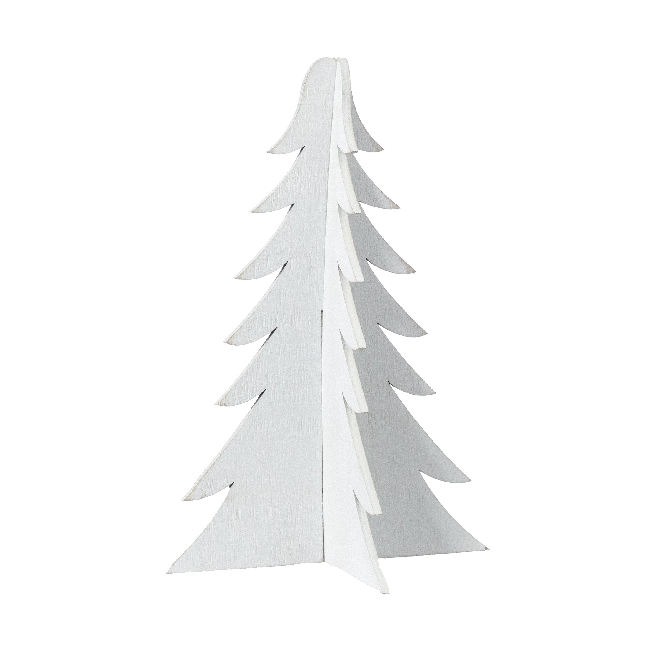 8" Wooden 2-Piece Pine Tree: White Wash Item Number: AW937627