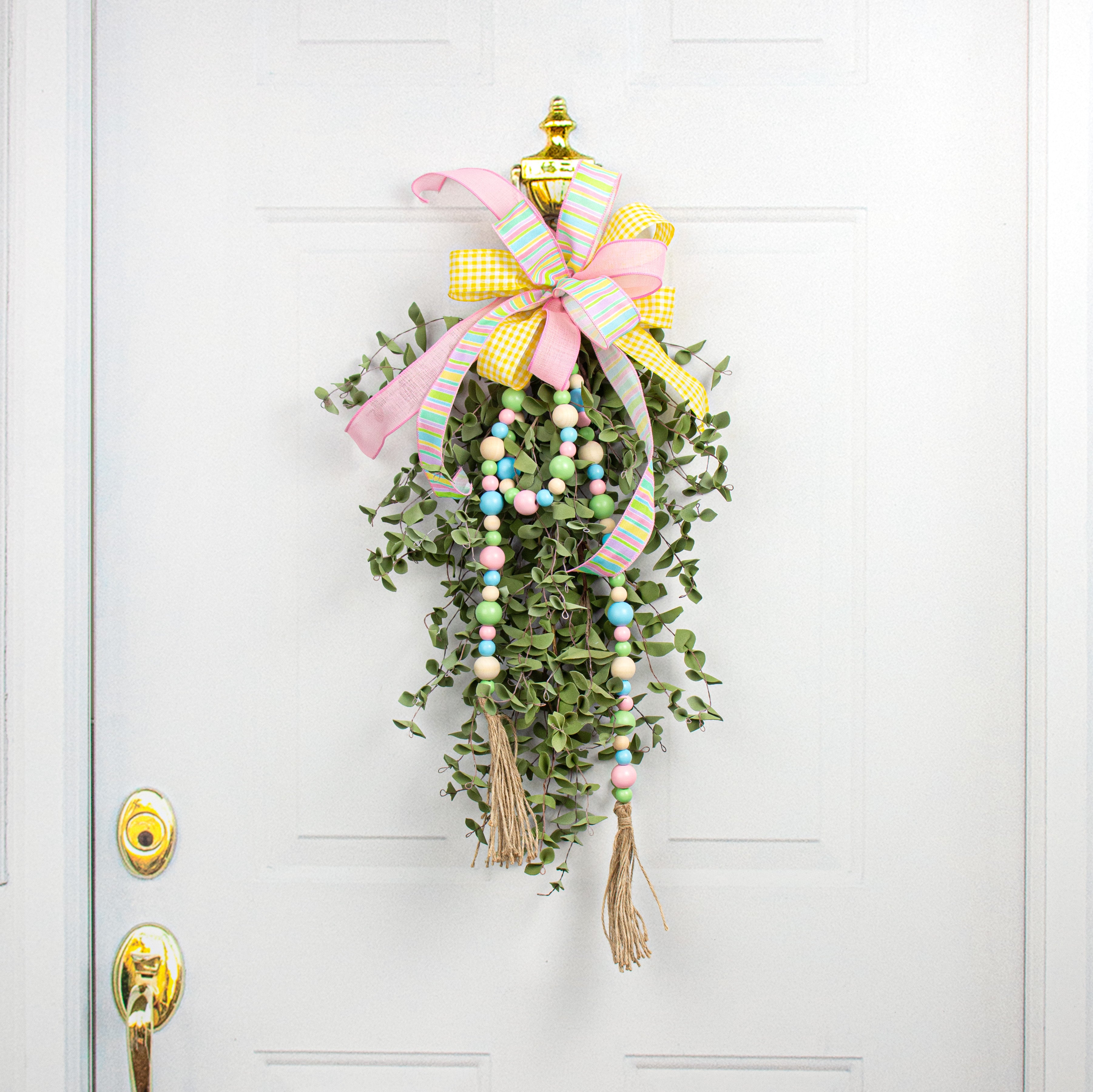 4' Wooden Bead Garland: Pastel Lifestyle Photo