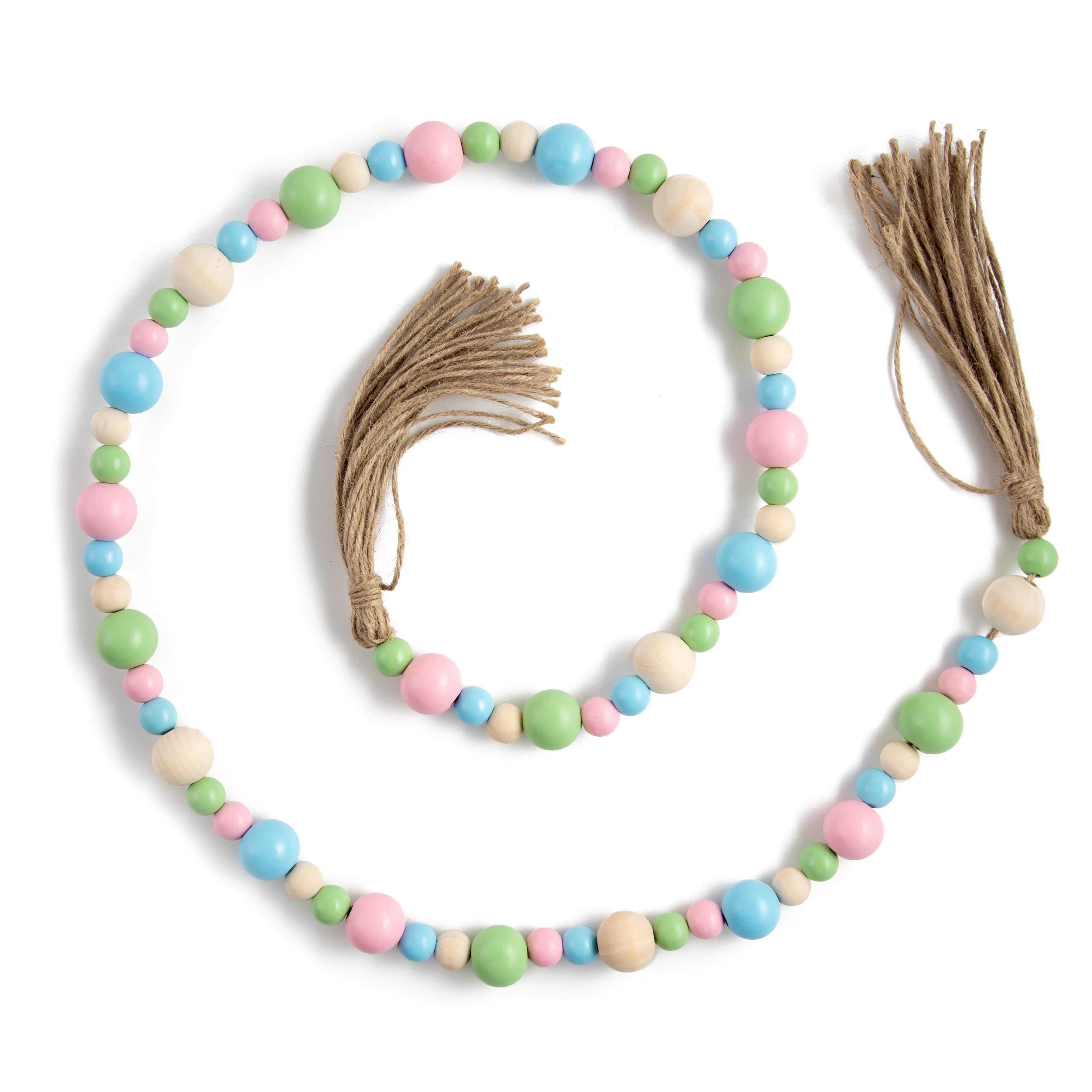 4' Wooden Bead Garland: Pastel Item Number: 63285GA4