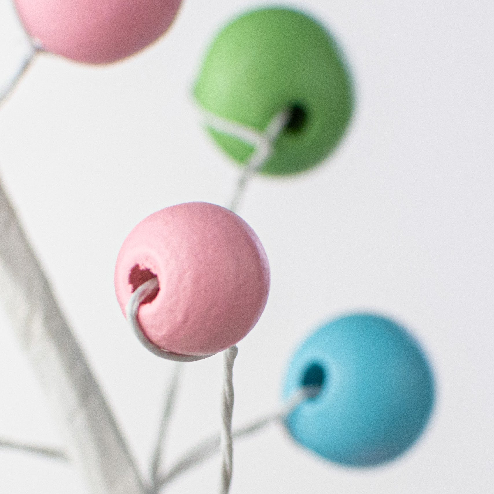 16" Wooden Bead Pick: Pastel Lifestyle Photo