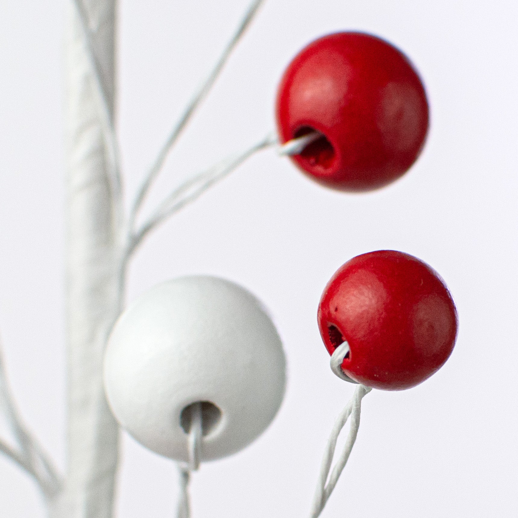 16" Wooden Bead Pick: Red, White, Blue Lifestyle Photo