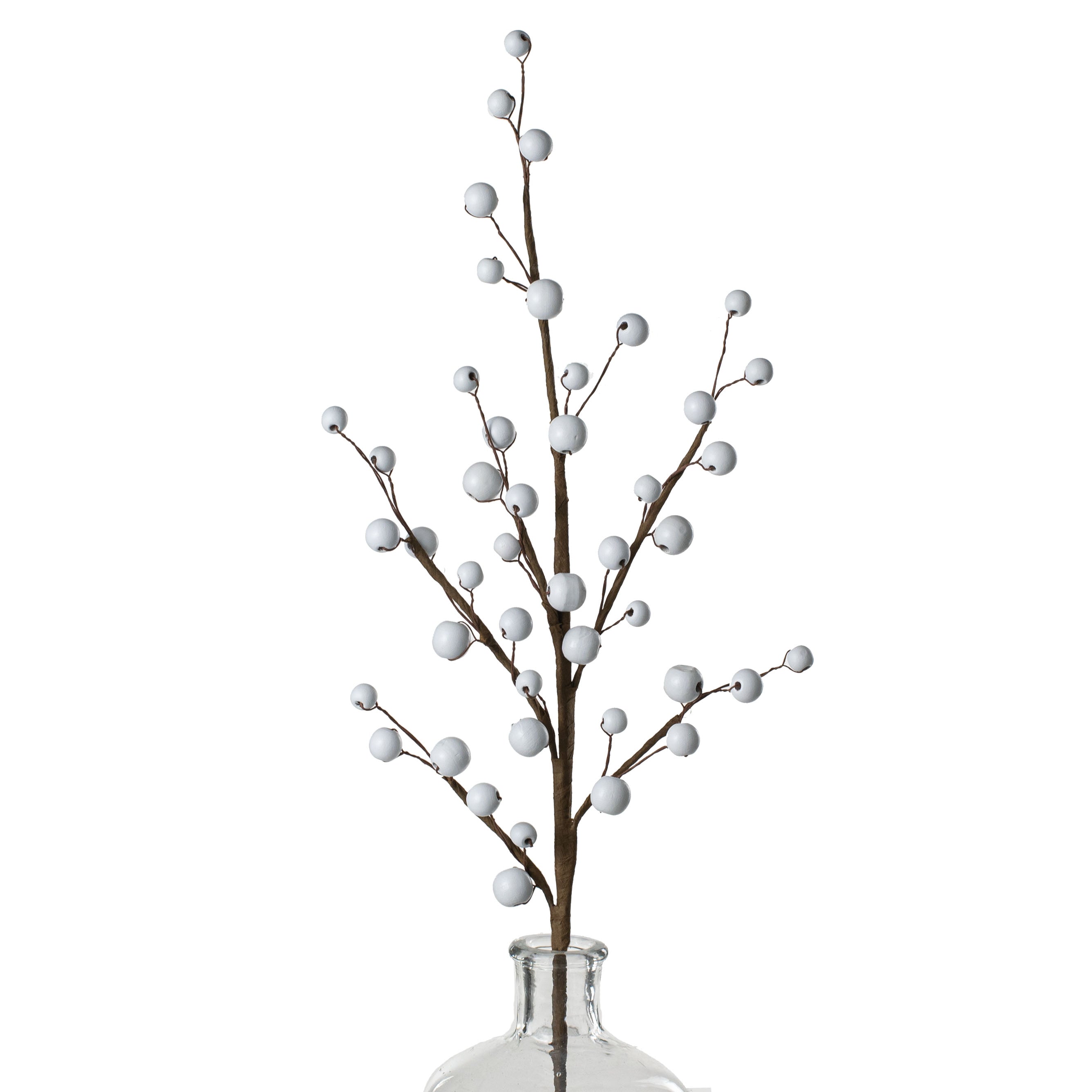 28" Wooden Bead Spray: White Item Number: 85646WT