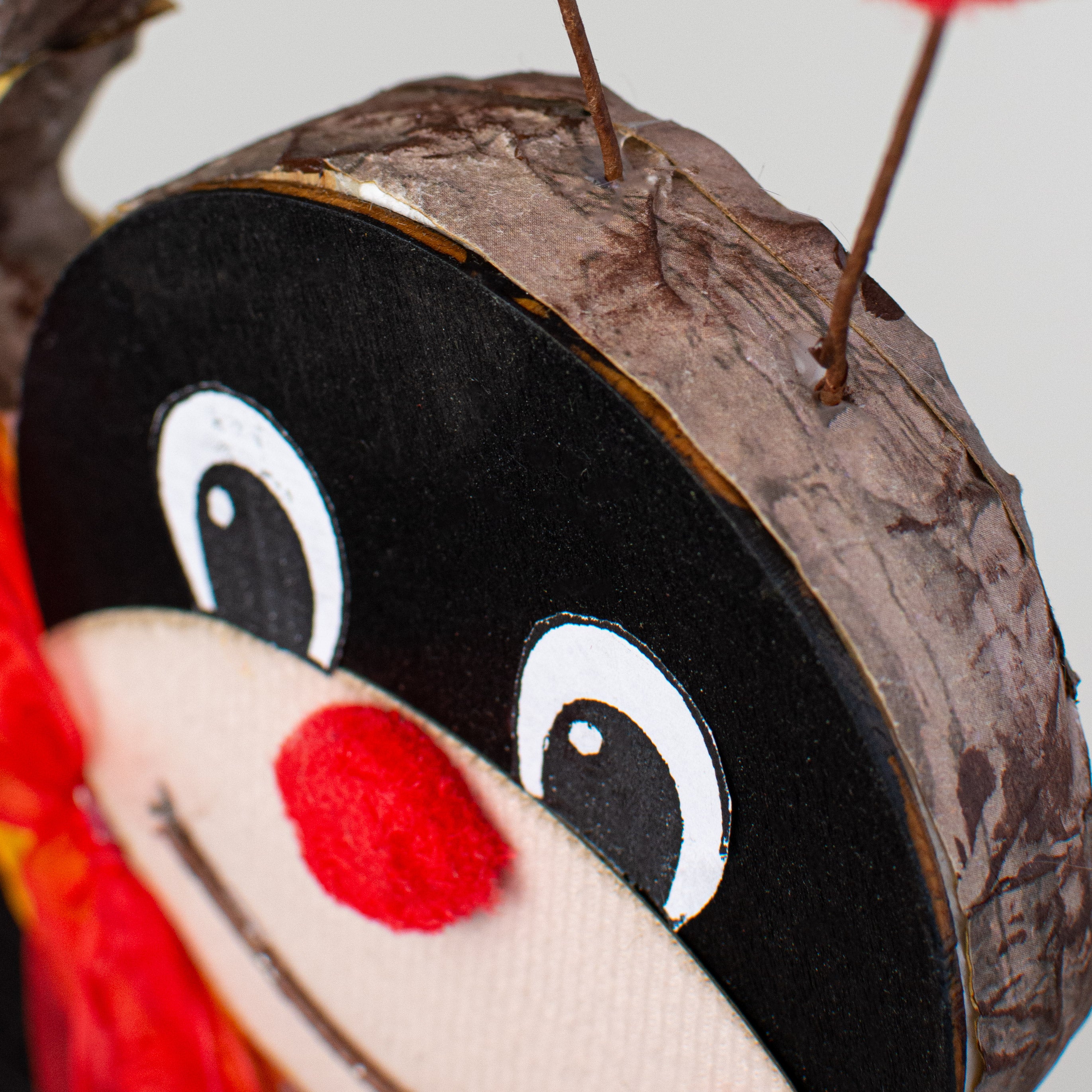 11" Wooden Bee Ornament detail photo 3