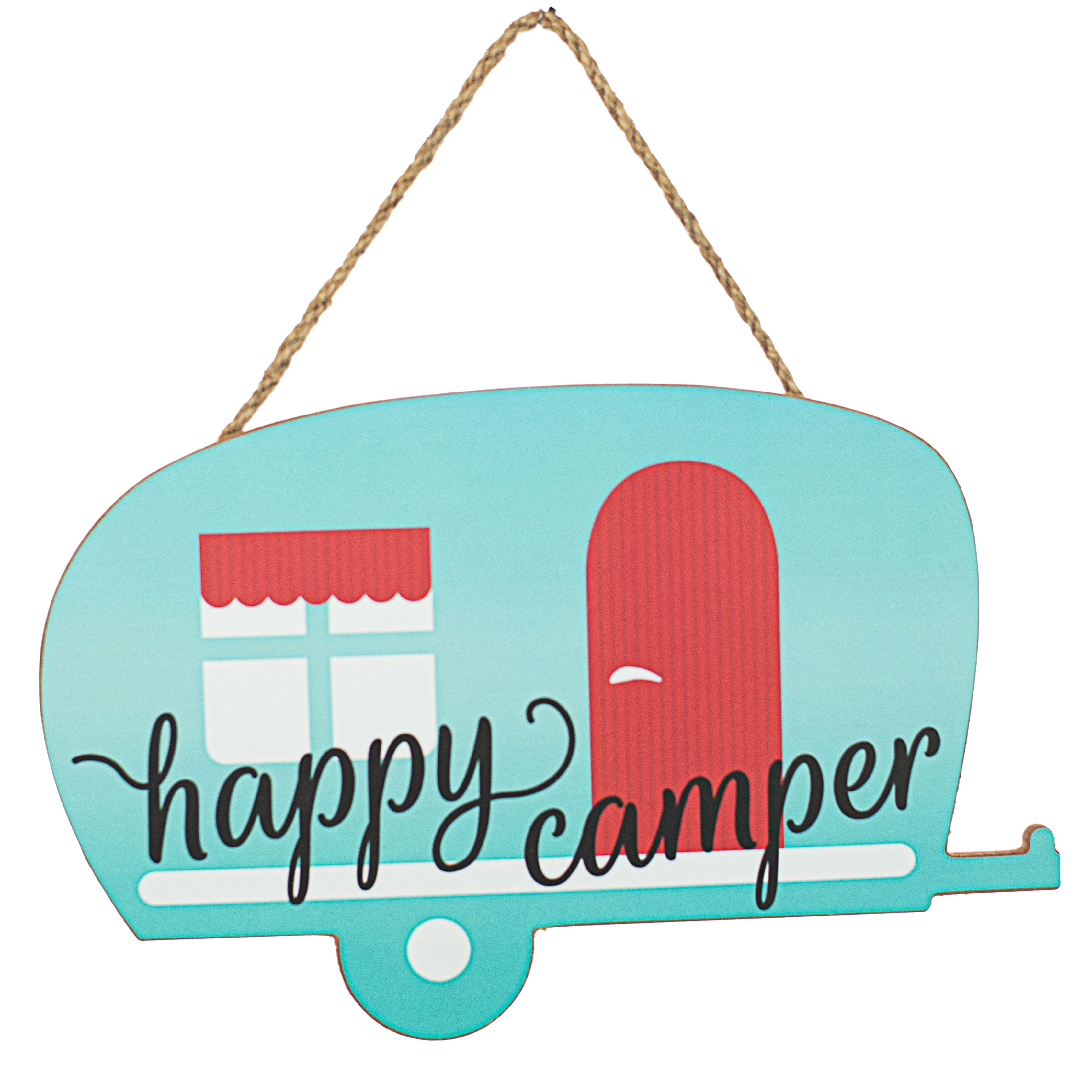 12" Wooden Camper Sign: Happy Item Number: AP8570