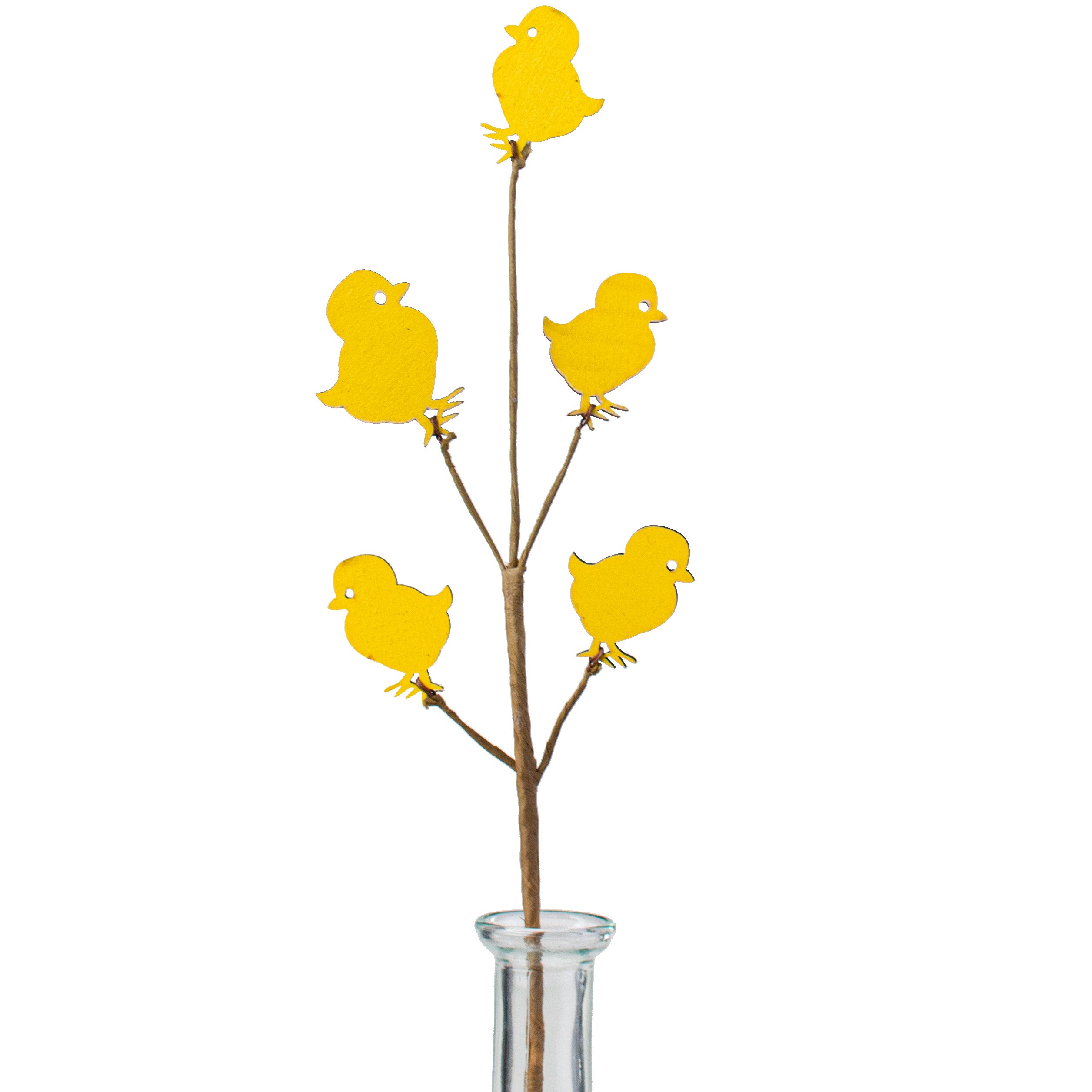 14" Wooden Chick Pick: Yellow Item Number: 147014