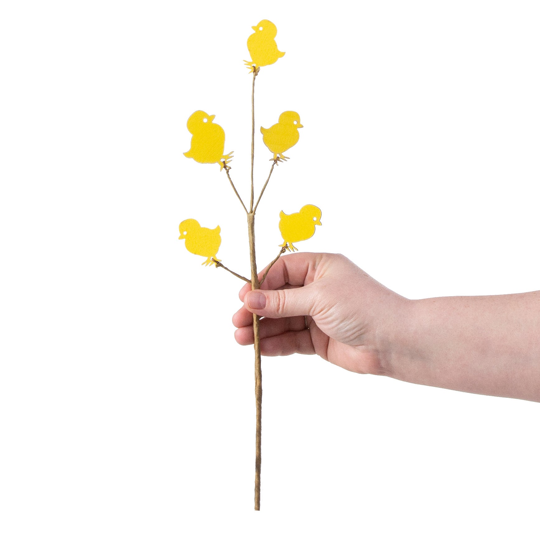 14" Wooden Chick Pick: Yellow detail photo 3
