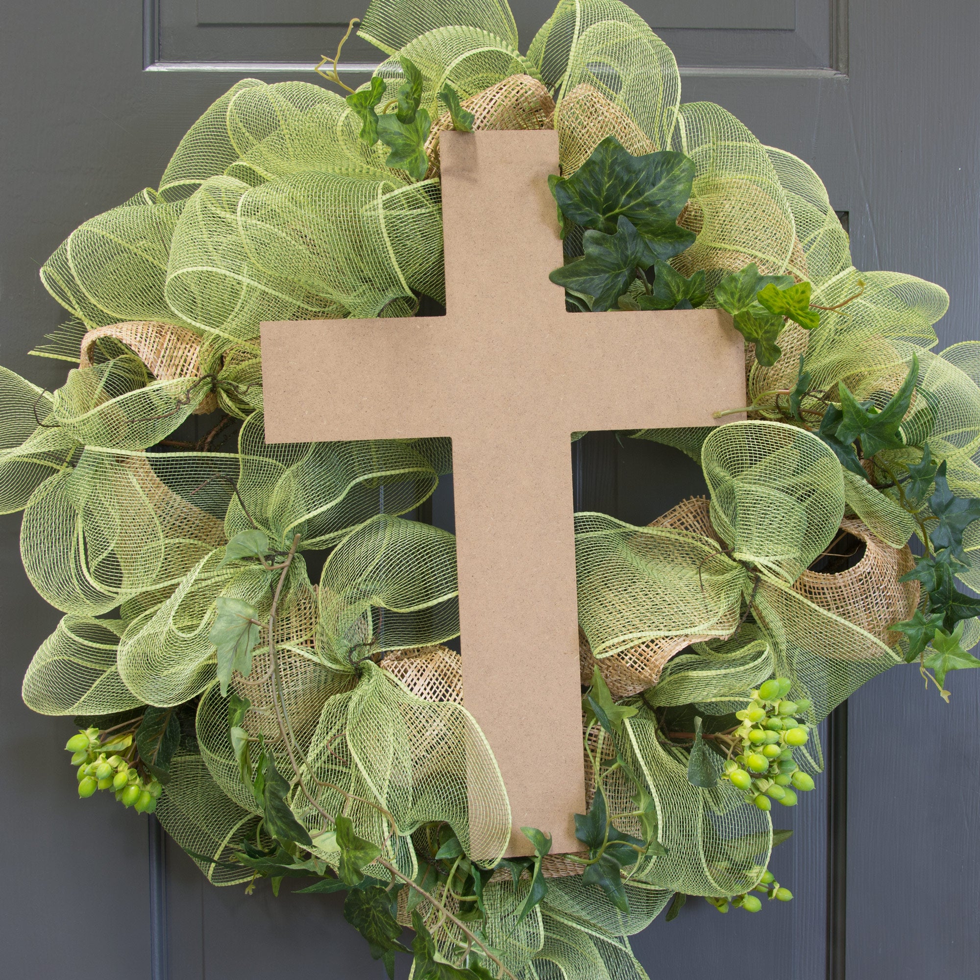 18" Wooden Decorative Cross Lifestyle Photo