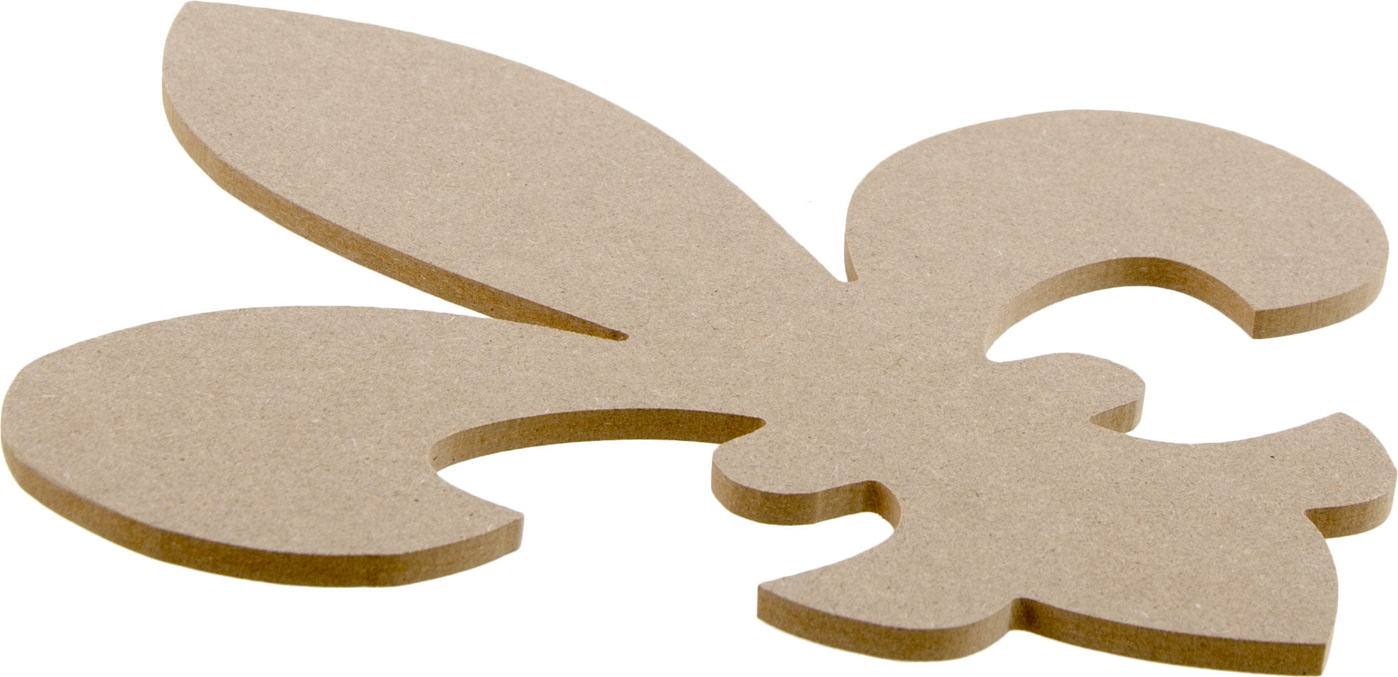 10" Wooden Fleur De Lis Decoration: Natural Lifestyle Photo
