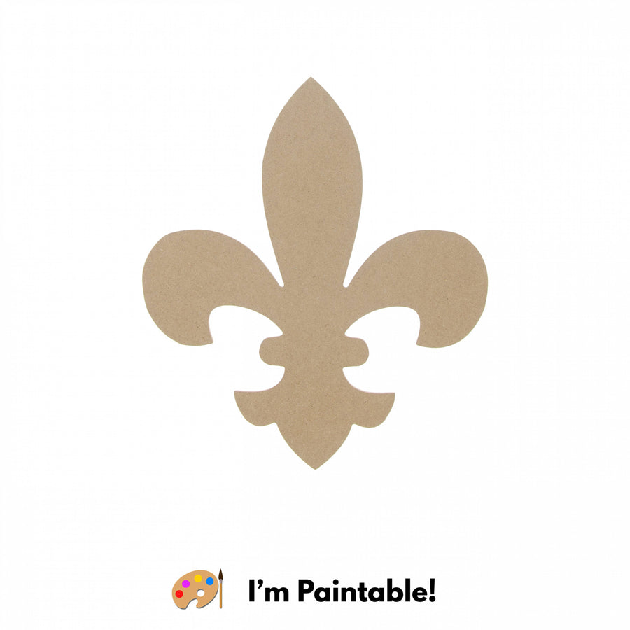 10" Wooden Fleur De Lis Decoration: Natural Item Number: AB2230