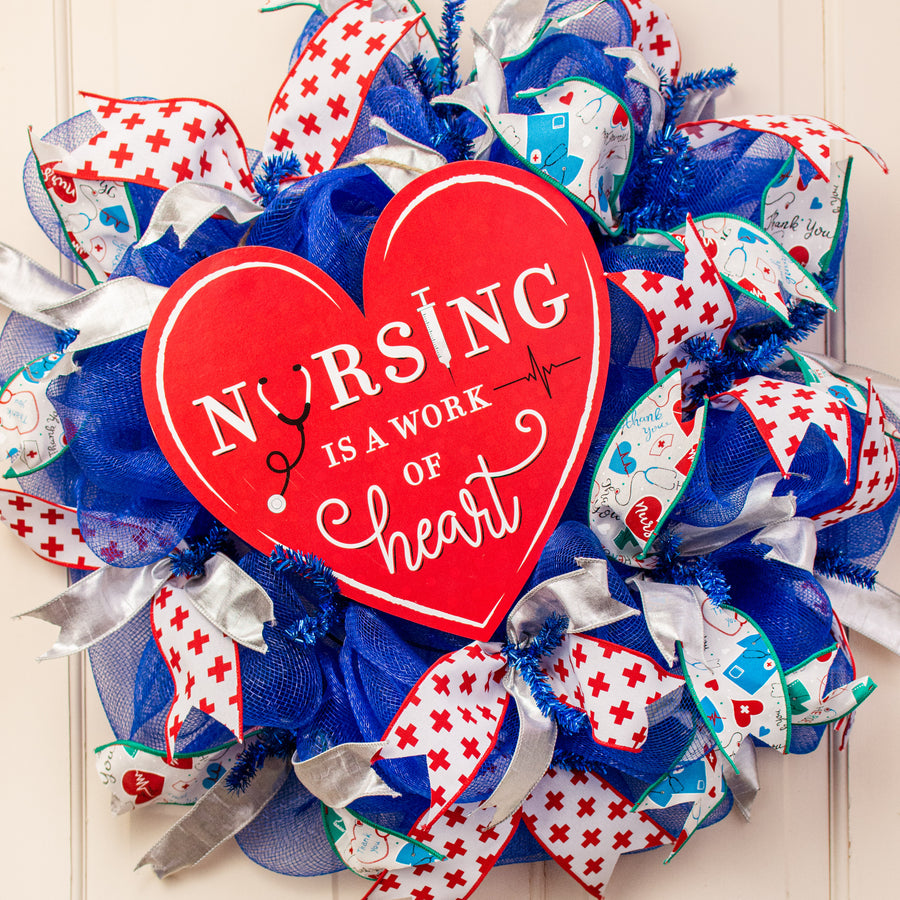 12" Wooden Heart Sign: Nursing Lifestyle Photo