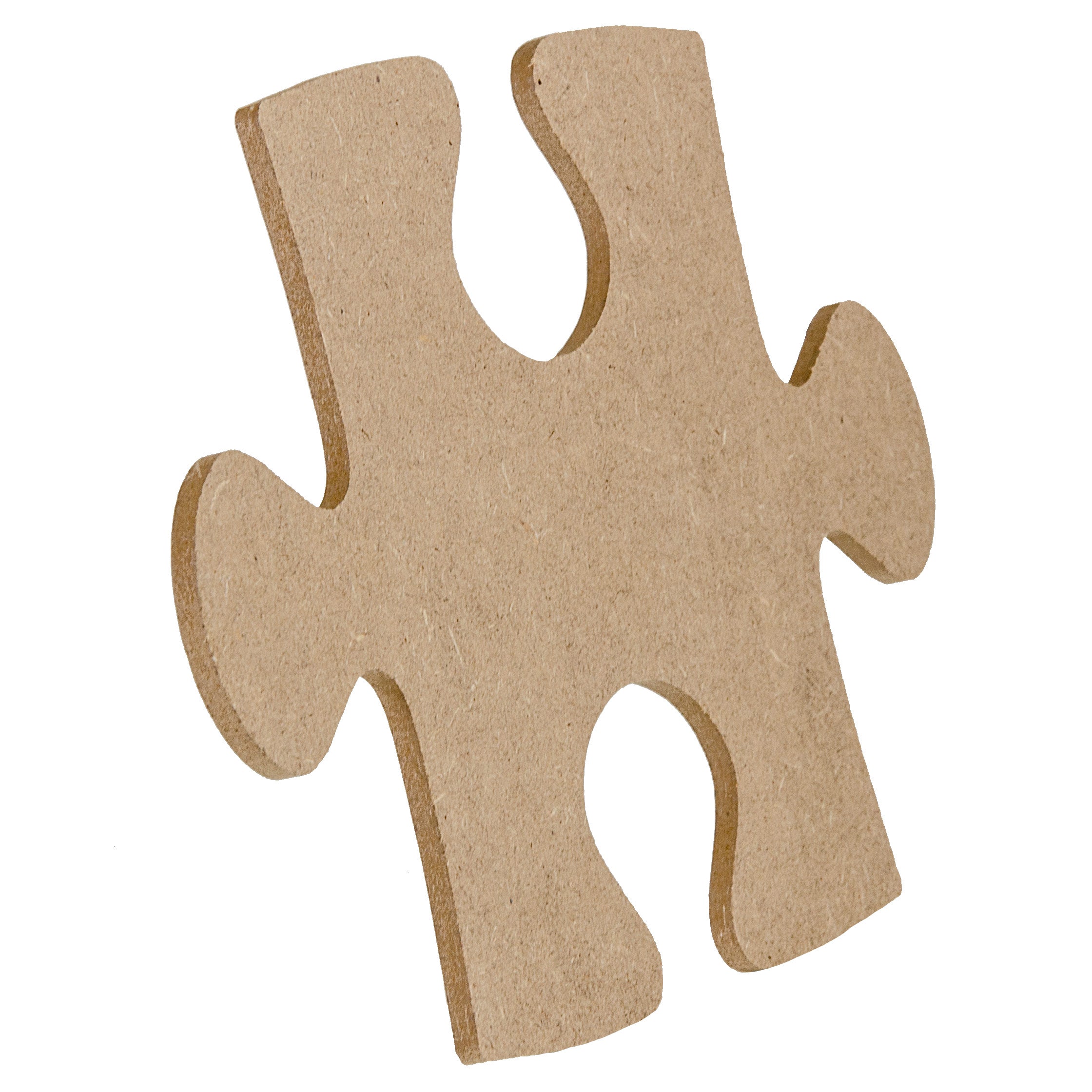 10" Wooden Puzzle Piece Decoration: Natural detail photo 3