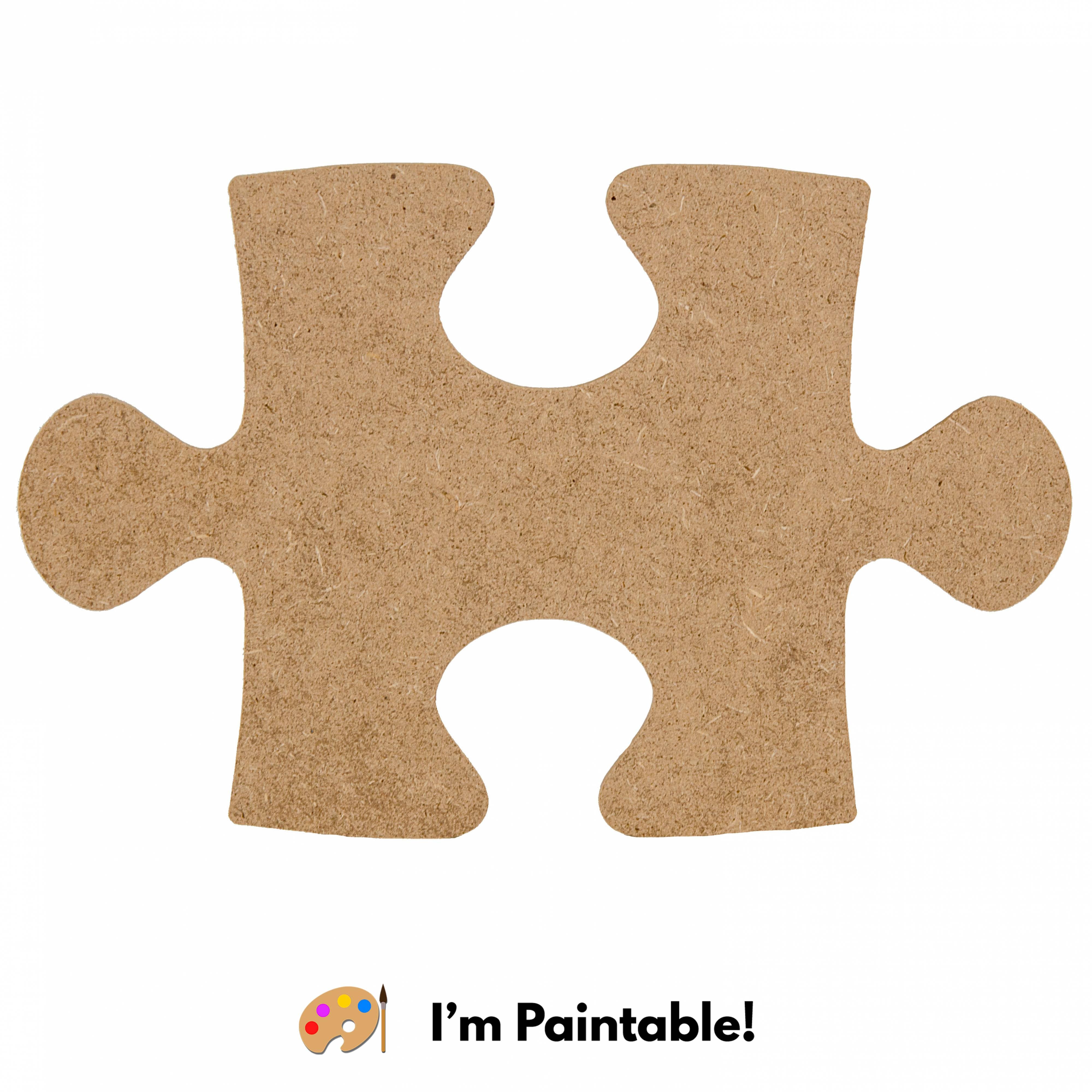 10" Wooden Puzzle Piece Decoration: Natural Item Number: AB2319