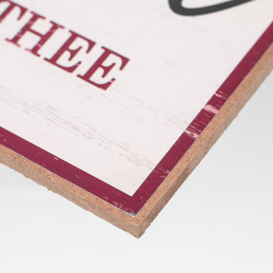 12" Wooden Sign: America God Shed Grace detail photo 3
