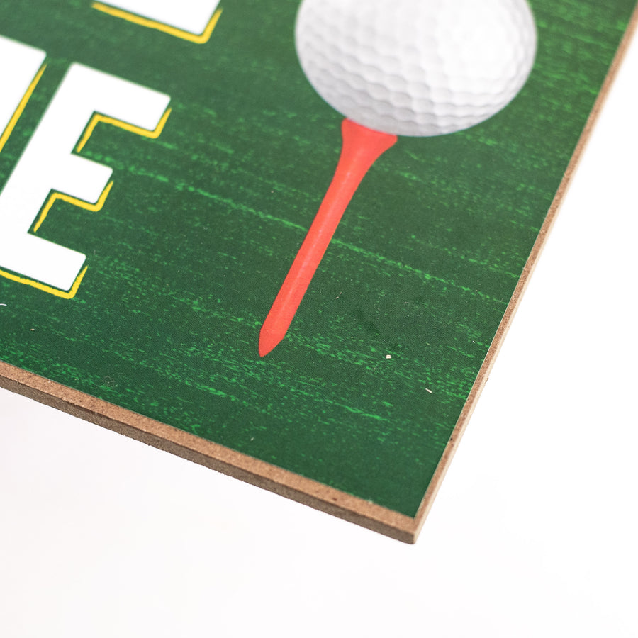 12" Wooden Sign: Anytime Is Tee Time detail photo 3